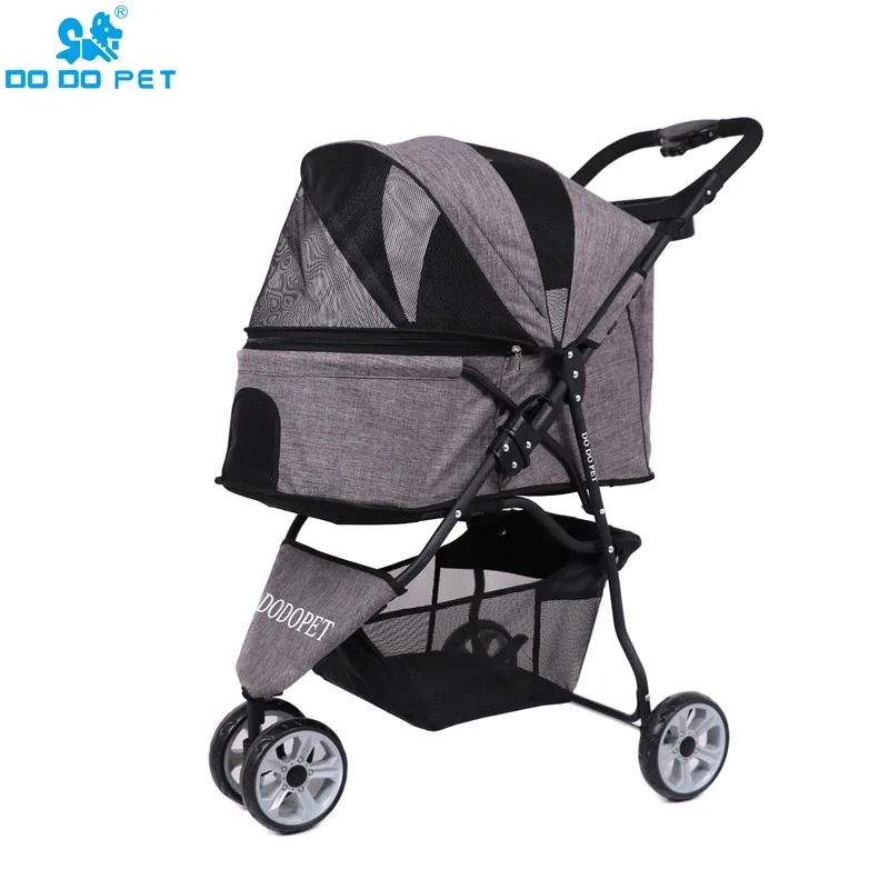 

DODOPET Pet Cart Three-wheeled Folding Cart Teddy Dog Cart Multi-pet Big Cart Light Dog Cart Dog Stroller Dog Travel