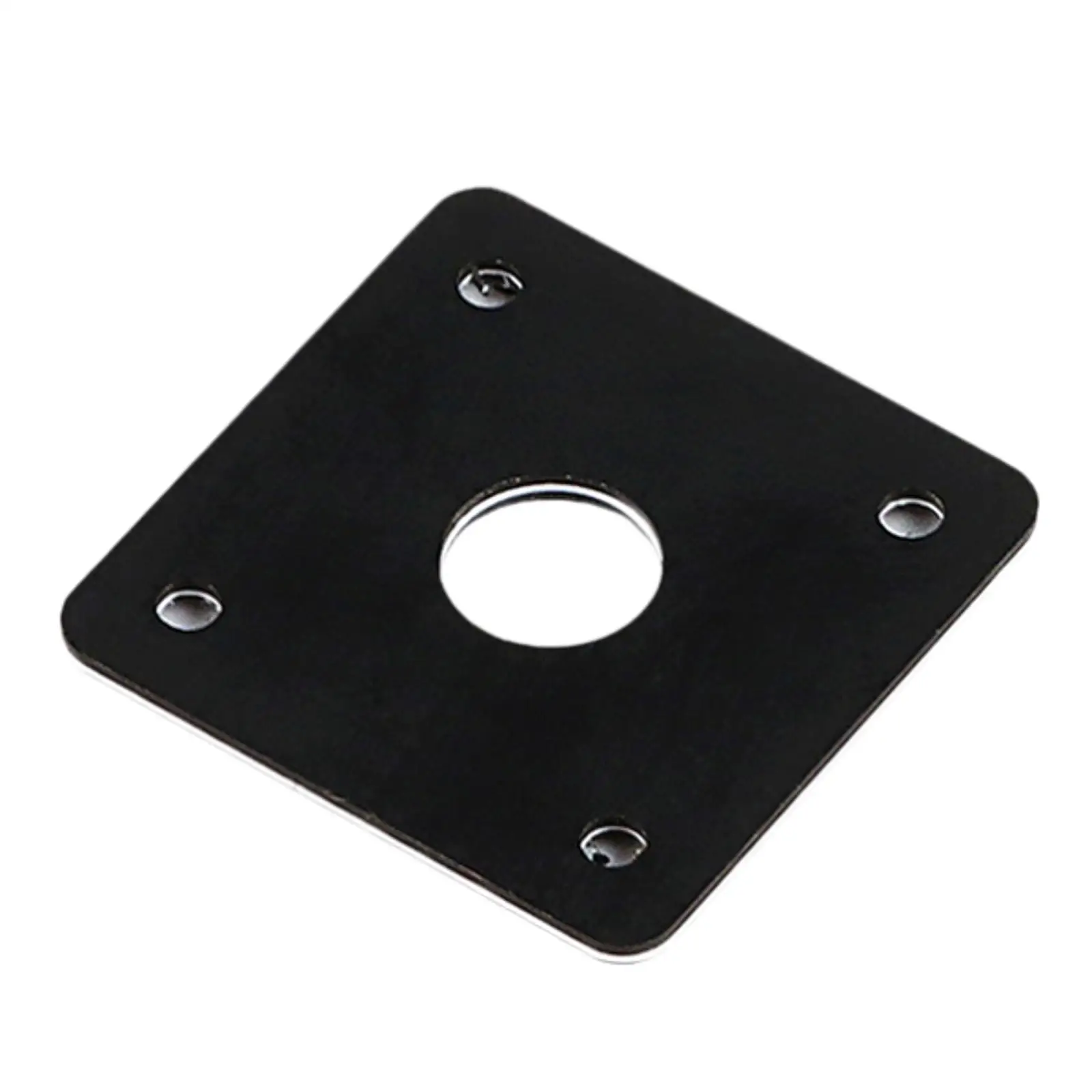 Jackplate para guitarra eléctrica, parte inferior plana, ligera, resistente, piezas de repuesto para instrumentos musicales, placa Jack de Base plana