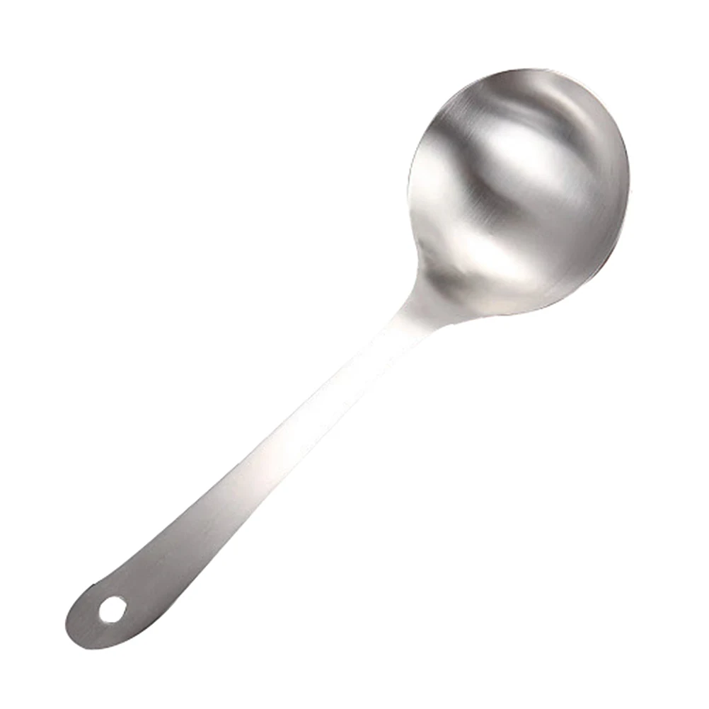 

Stainless Steel Rice Soup Spoon Thickened Lightweight Ergonomic Handle Easy Cleaning Rounded Edges Kitchen Tableware