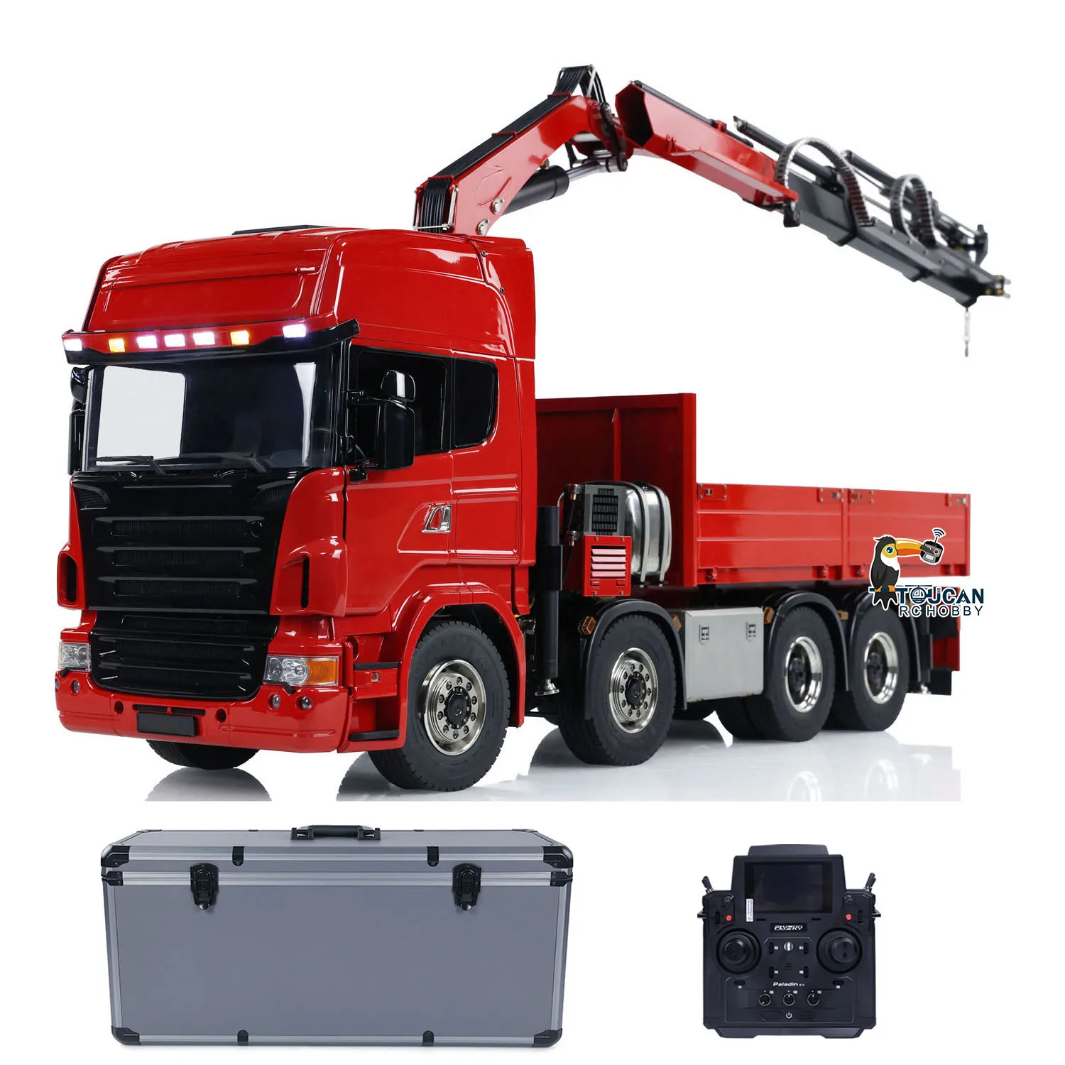 8x8 RC 1/14 Гидравлический металлический кран-трактор Электромобиль Быстроприемное ведро 3-скоростная коробка передач PL18EV Набор звуковых светильников