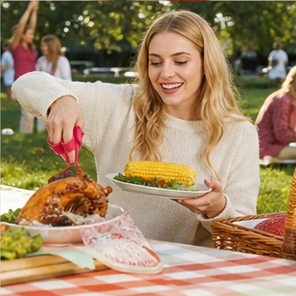 12Pcs Plastic Food Clips Shatter-Resistant Finger Food Tongs for Ribs Wings Meat Handling Buffet Catering Eating Utensil