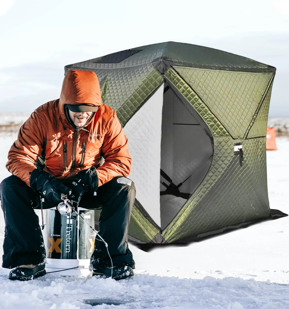 Hot selling items in Finland portable waterproof Insulated Ice fishing tent