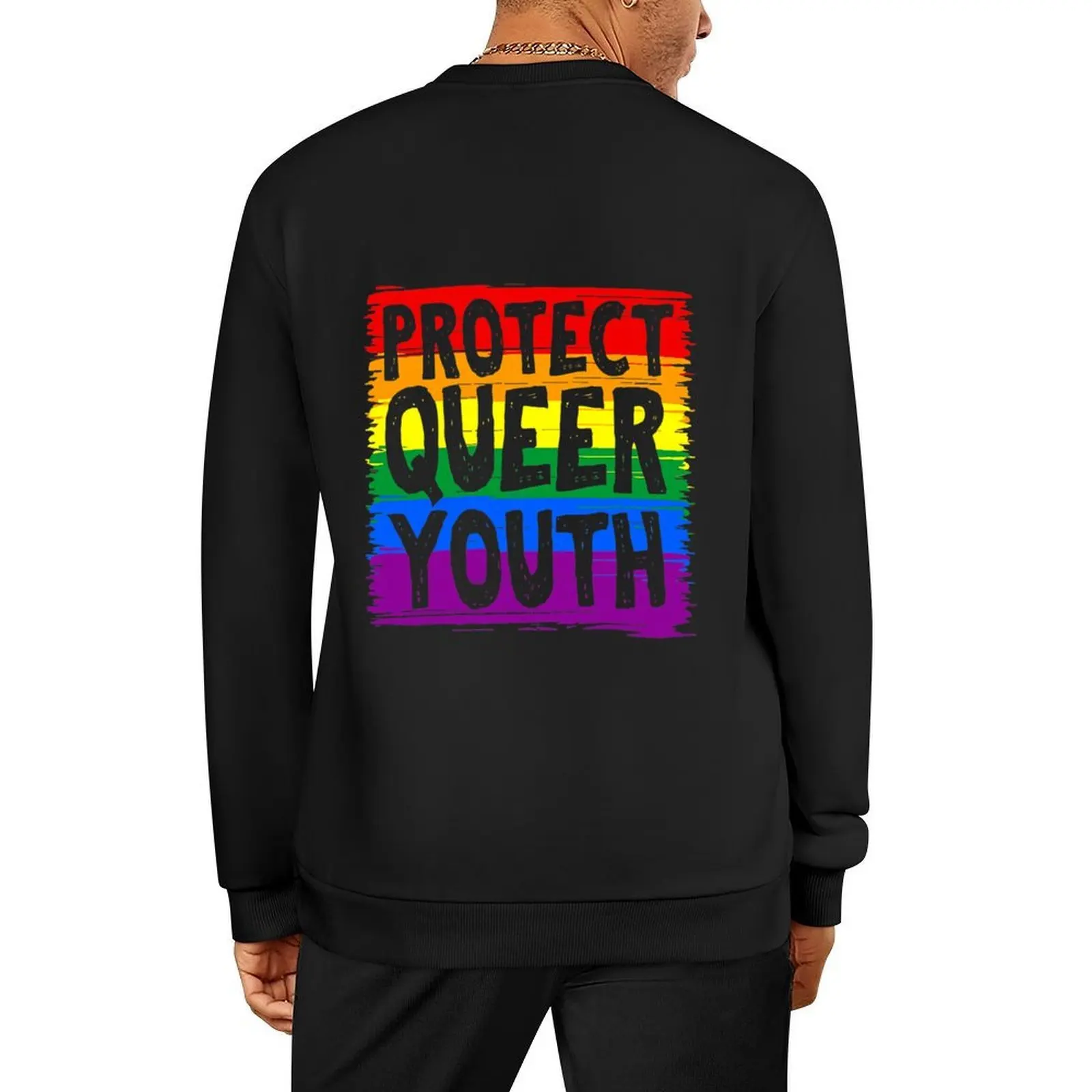 

Lgbtq Protect Queer Youth Lgbt Gay Pride Pullover korean clothes mens clothing autumn clothes sweatshirt men