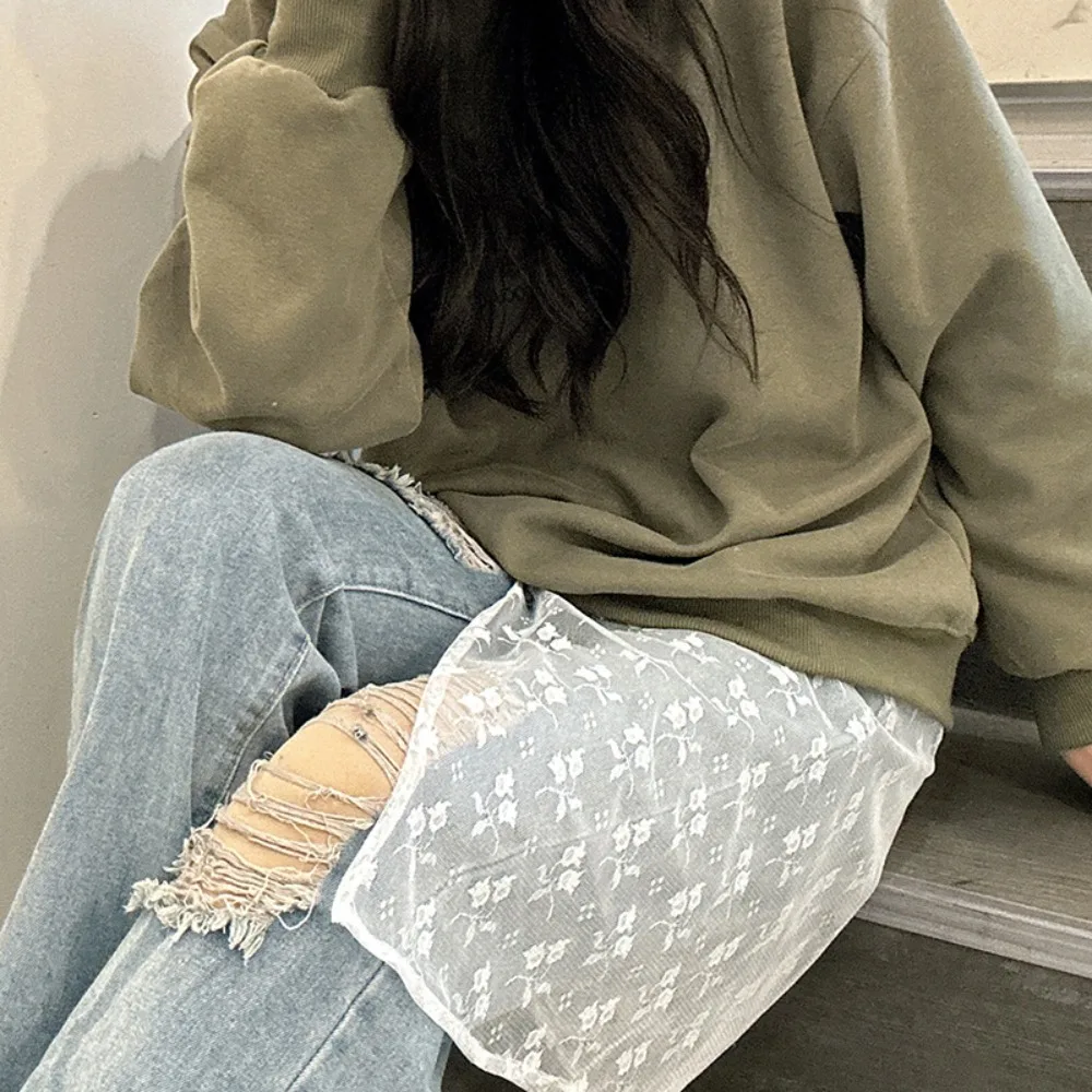 

Винтажная кружевная юбка в стиле Харадзюку, фартук на шнуровке, юбки с лацканами, кружевная многослойная газовая юбка для женщин