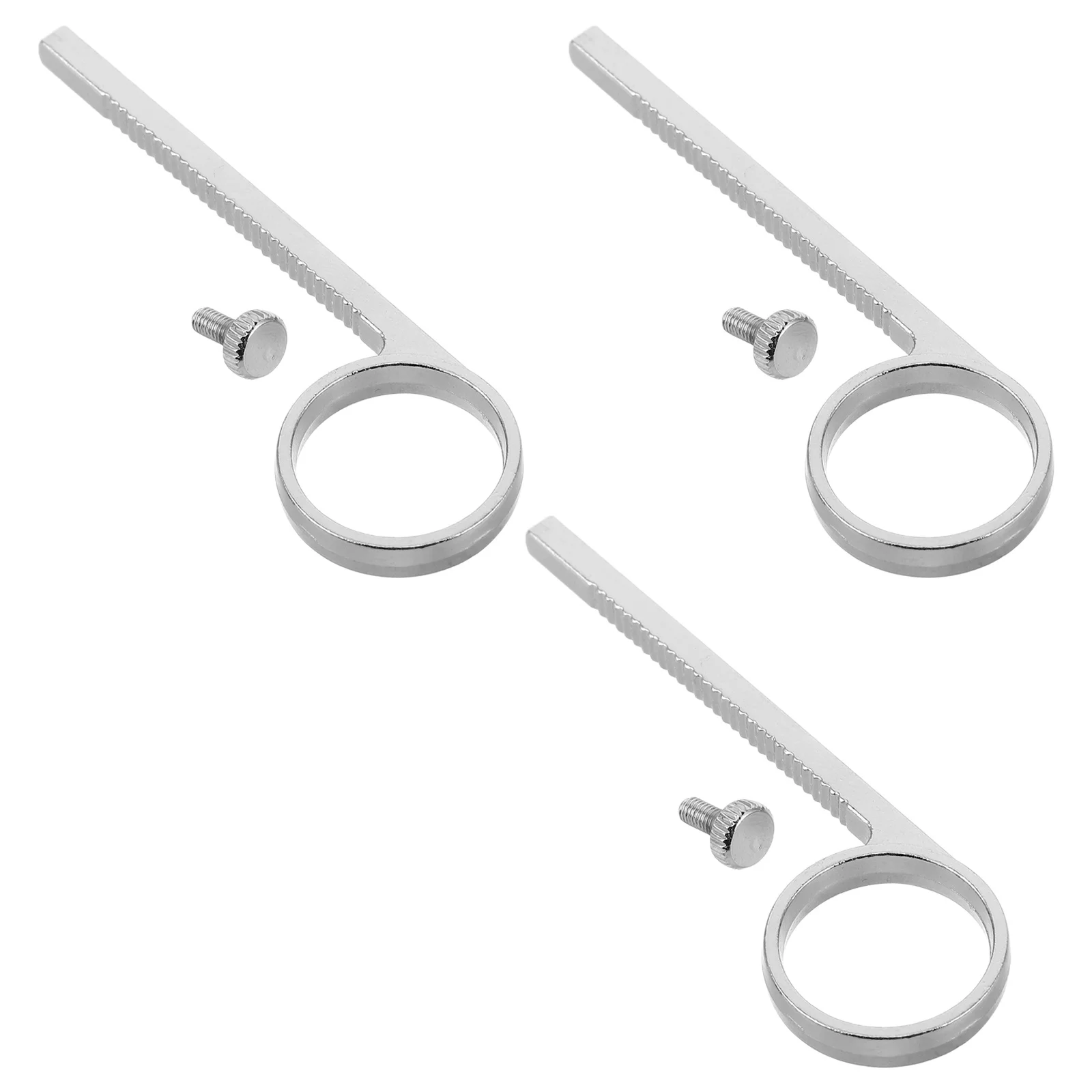 

3 set Metal Trumpet Valve Slide Finger Ring Secure Grip Ergonomic Handle Universal Fit For Brass Instrument Repair Performance