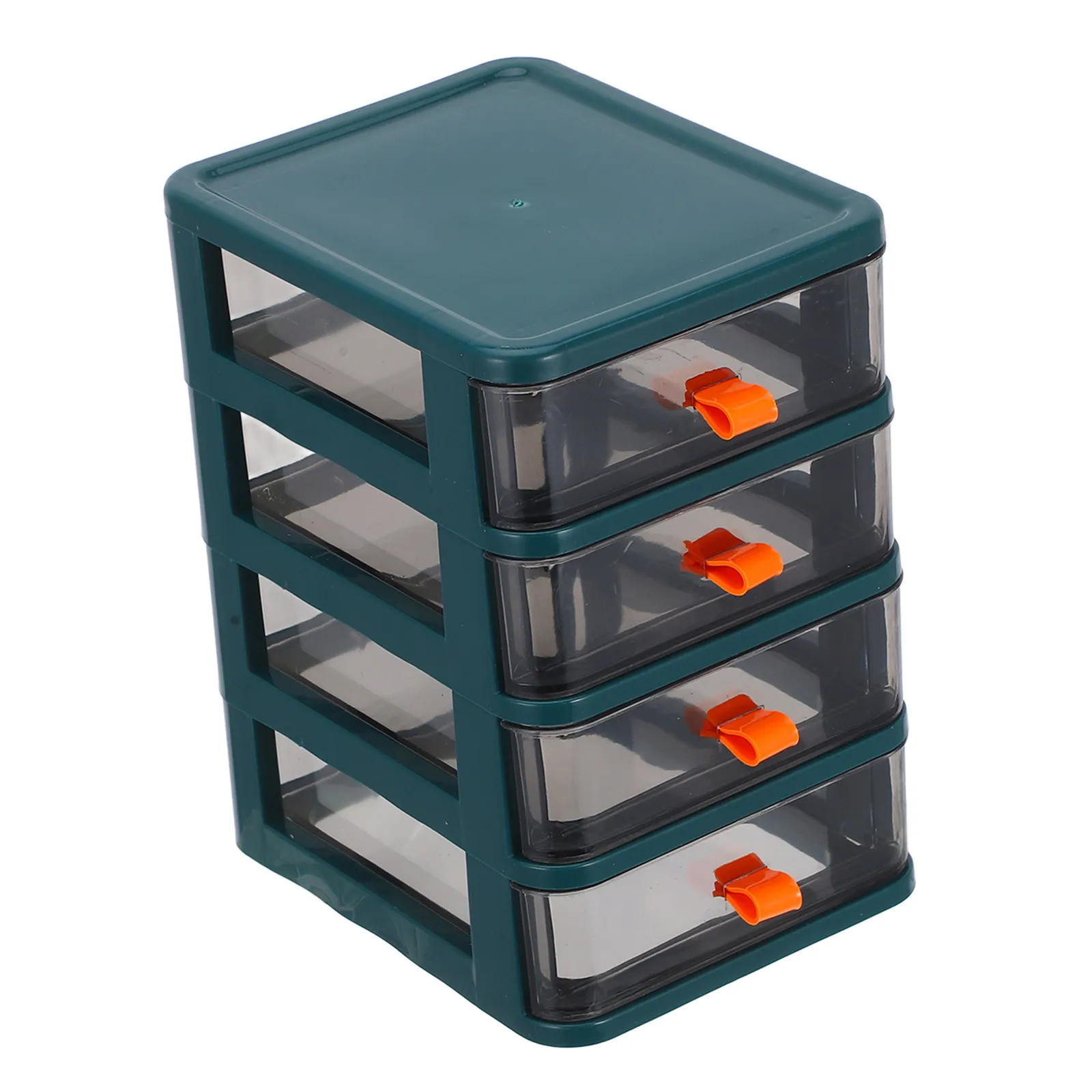 4-Layer Plastic Drawer Organizer Transparent Multi-Functional Storage Box for Desk Office Stationery Makeup Small Accessories