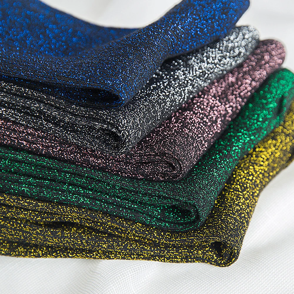 5 زوج/مجموعة المرأة لامعة كاندي الألوان مشرق بريق الجوارب أزياء المرأة الذهب والفضة جوارب محبوكة Harajuku ربيع الخريف الجوارب #1