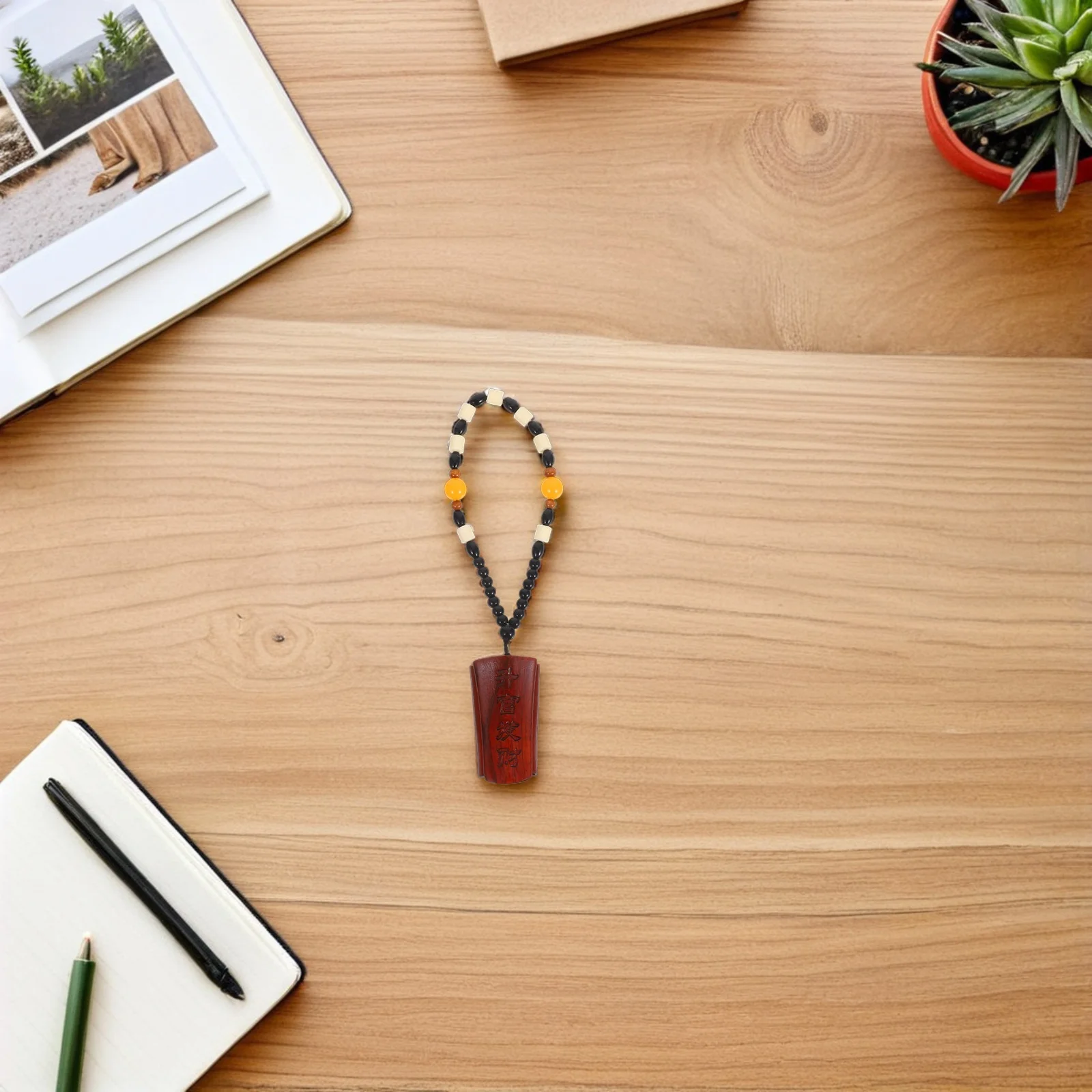 

Sandalwood Promotion Wealth Keepsake Mini Carved Wood Sculpture For Office Study Decor Figure Portable Gift Desk