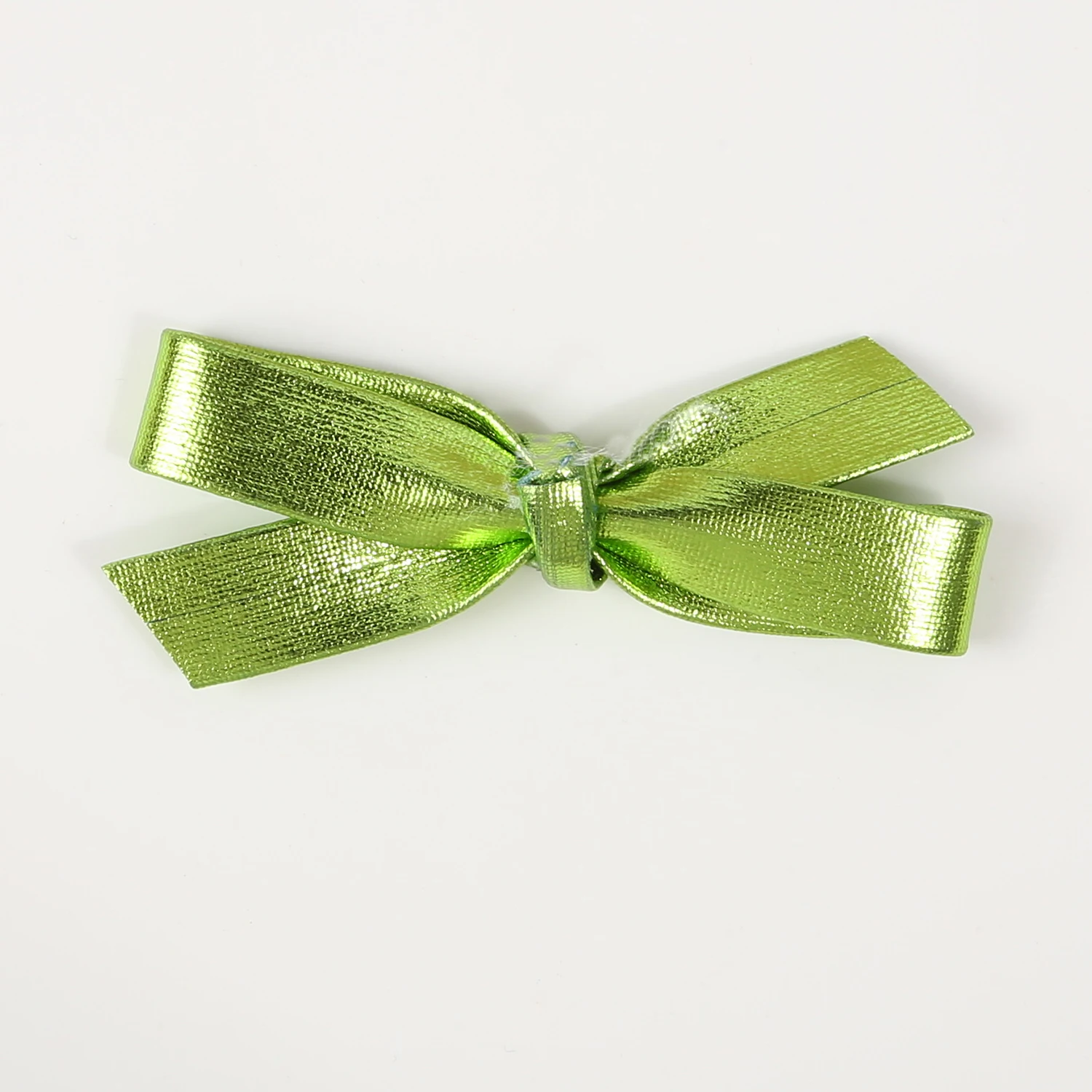 Accesorios de pajarita de cuero PU brillante para diademas, bolsa de regalo artesanal, caja, Clip para ropa, zapatos de vestir, accesorios de decoración, 10 Uds.