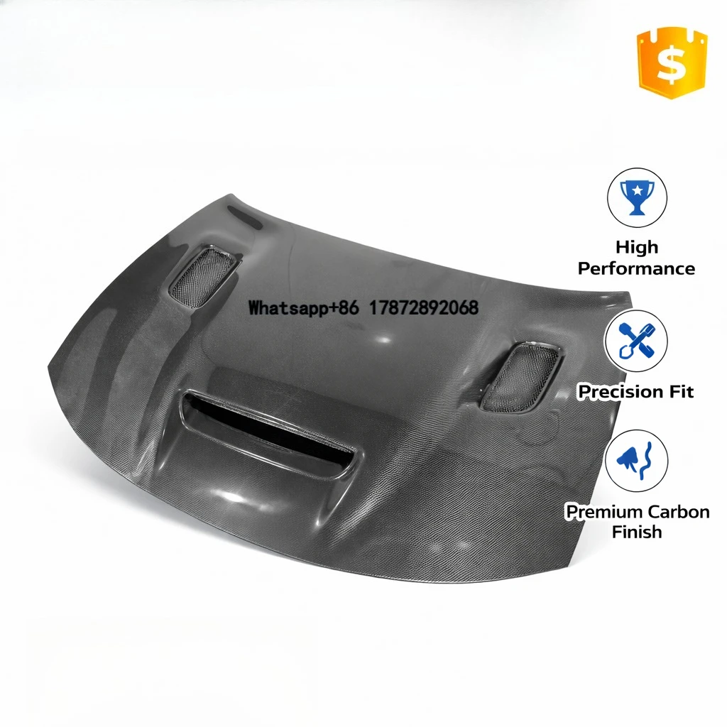 

Carbon Fiber Hood for Dodge Charger 2015-2024 Front Bonnet Replacement | OEM Style Fit | Hellcat Style