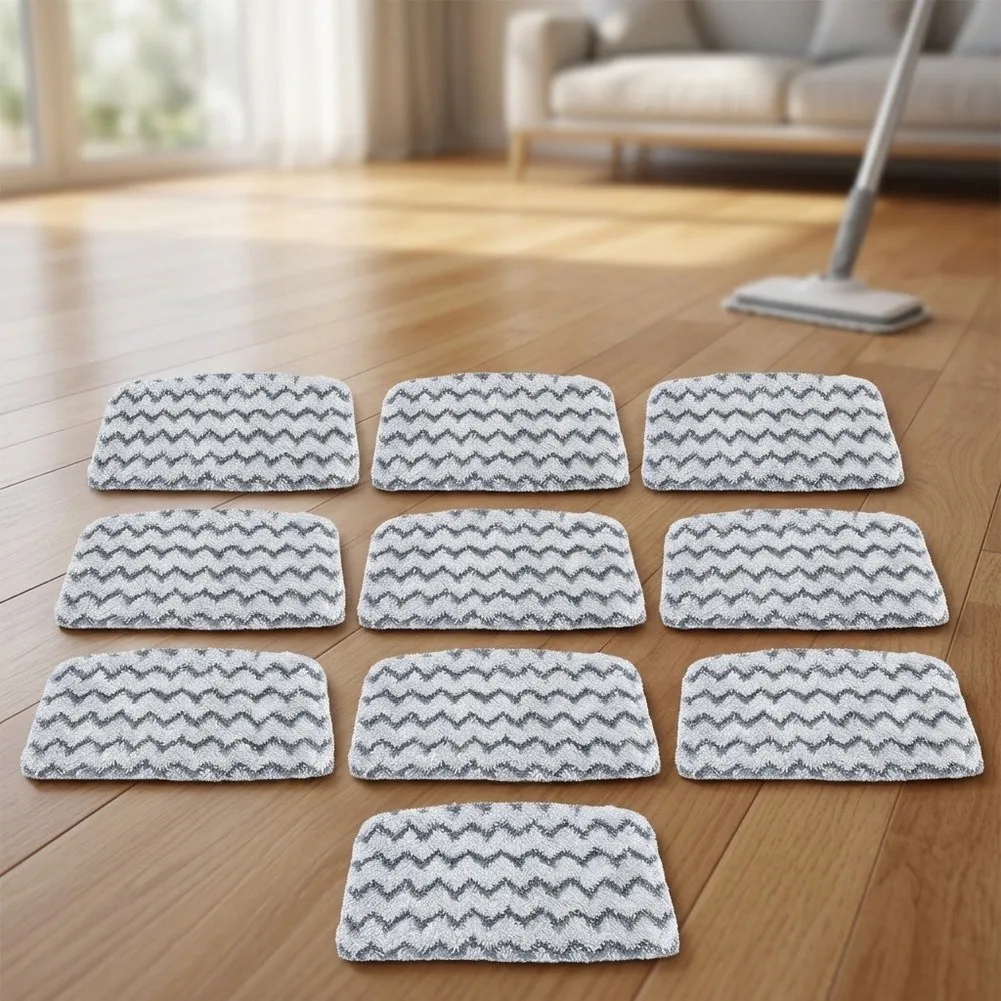 Microfiber Replacement Mop Pads Compatible with For Shark For Steam Mop Models For S1000 For S1000A C S1001C S2001 10 Pieces
