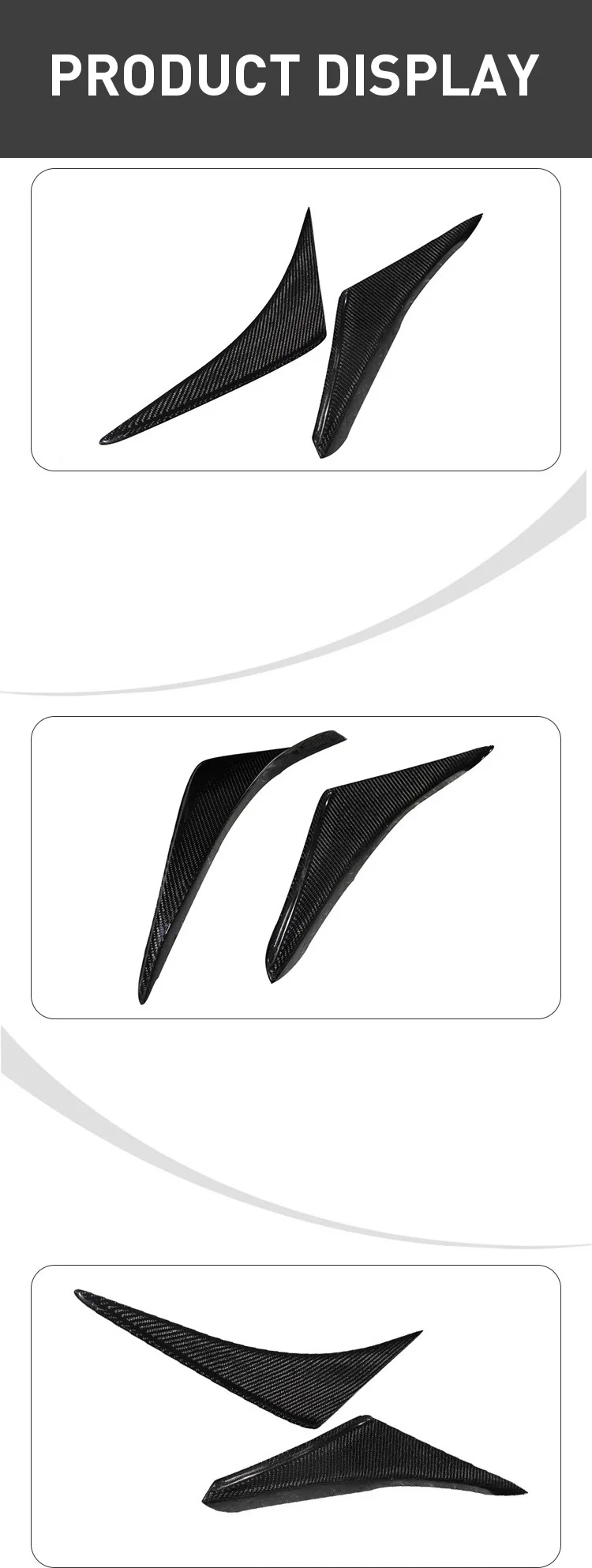 APR نمط ألياف الكربون الجبهة الشفاه المفسد الجناح Canards صالح لفورد موستانج 2015 +