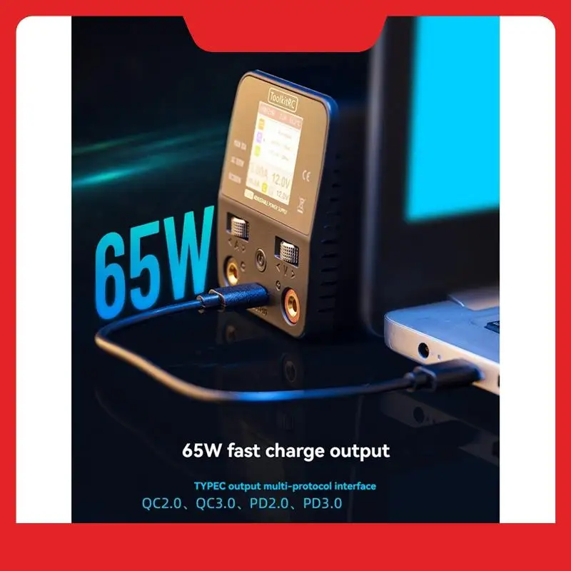 

Toolkitrc P200 V2 Adjustable Mini Desktop Power AC100W DC200W 30V 10A Power Supply USB Output