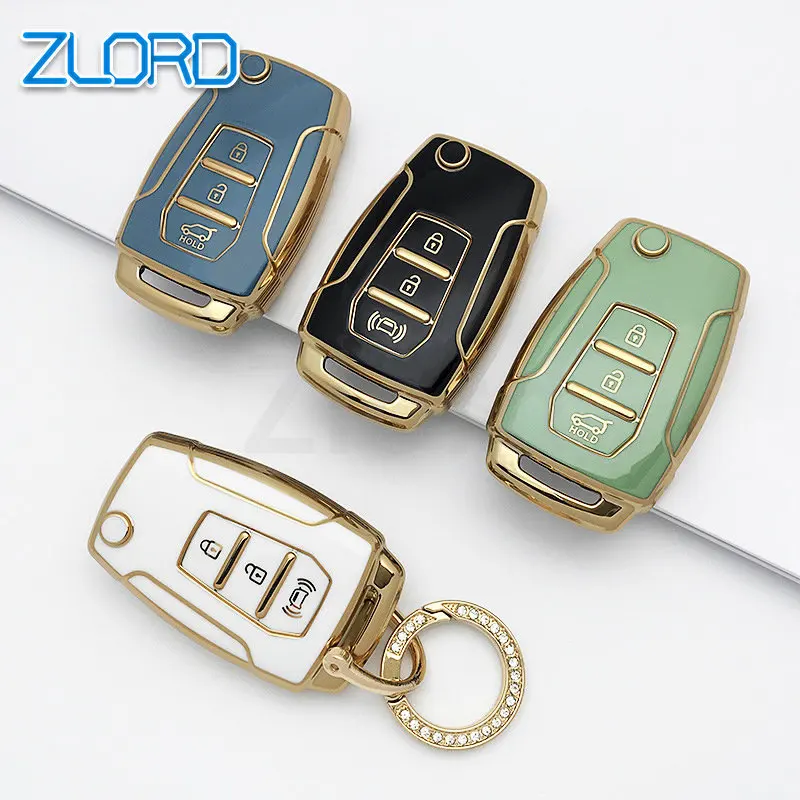 3 Buttons TPU Key Cover Shell for SsangYong Kyron 2 Sanka Actyon Korando Tivoli Car Key Cover Remote Key Case Keychain Protector