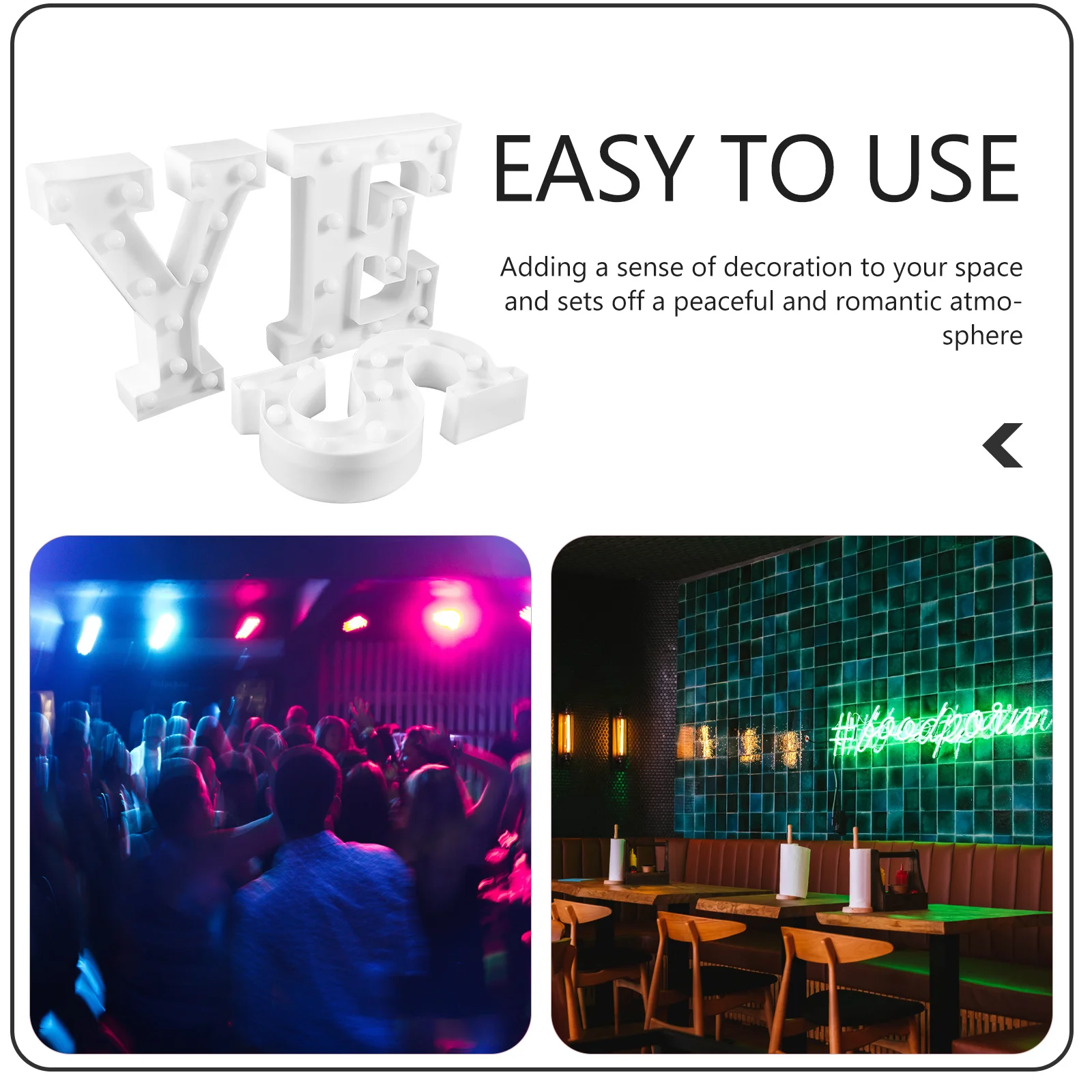 3 قطع من لافتة النيون الأبجدية LED لتزيين غرفة النوم على الحائط، أنيقة جمالية للحفلات المنزلية، جو رومانسي