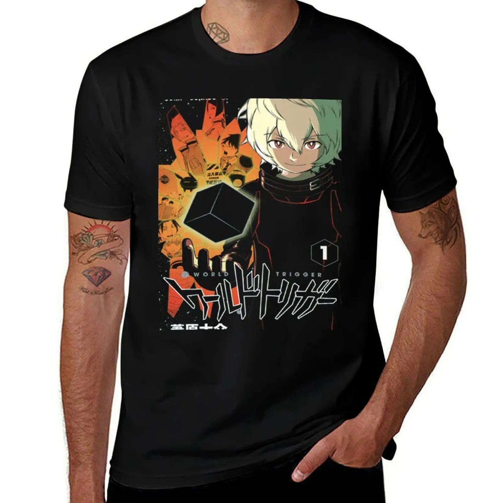 World Trigger- Yuma Kuga T-Shirt Simple Casual Short Sleeve Tee T-Shirt