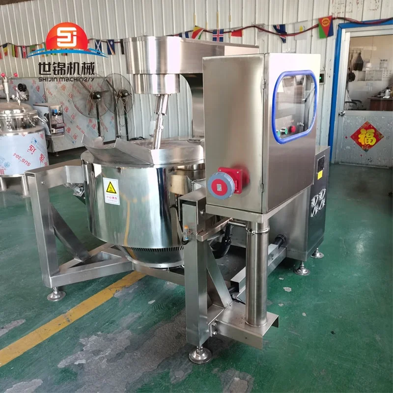 Industrieller Planeten-Rührbehälter aus Edelstahl, Rührmaschine für Käse, Kochen, Rühren