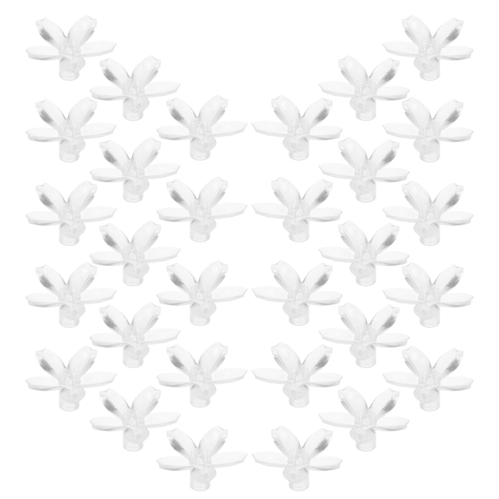 100pcs Cherry Blossom Lamp Shade Covers Transparent Flower Pendant For Led String Lights Replacement Parts For Wedding Party