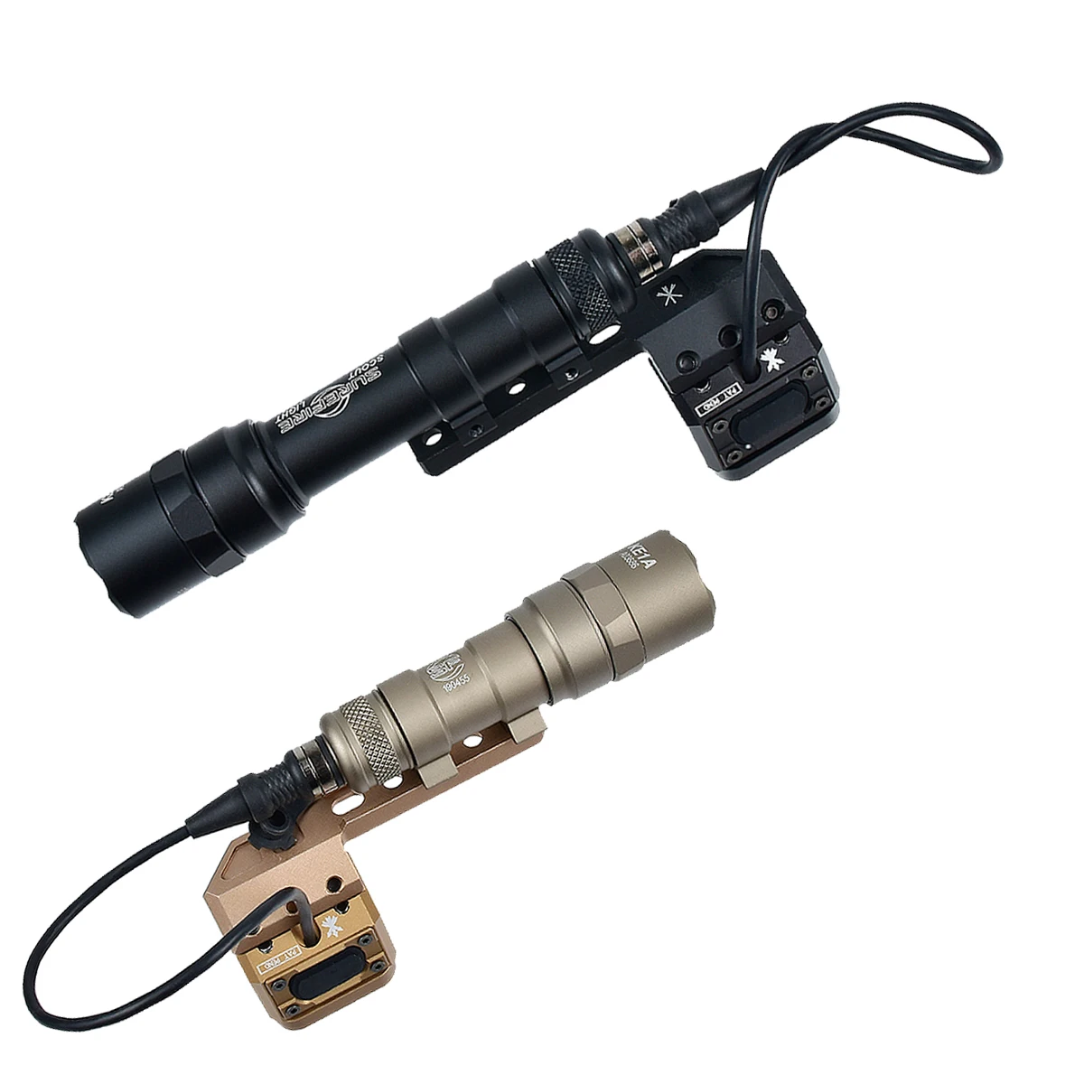 Lampe torche tactique Surefire M300B M600B avec interrupteur UNITY Lite, support décalé gauche/droite pour rail de 20 mm, lampe de reconnaissance LED M300 M600