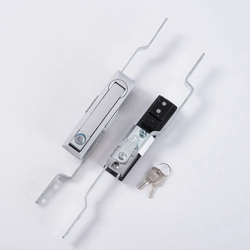 Aluminum Alloy Link Locks Chrome Finish Universal Cabinet Door Lock Multi-purpose Distribution Box Lock Electrical Cabinet
