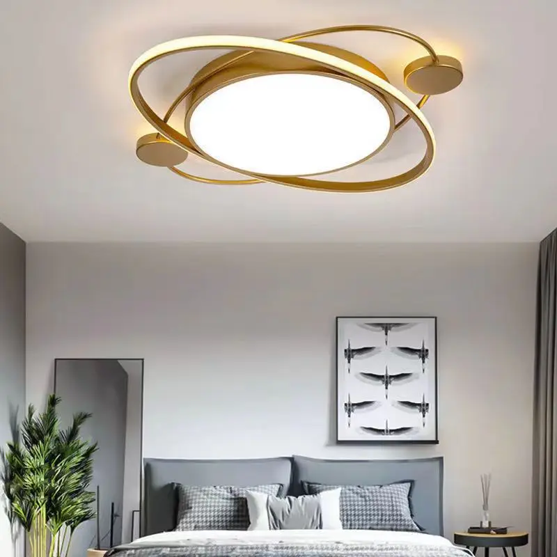 Plafonnier LED au design moderne, éclairage d'intérieur, luminaire décoratif de plafond, idéal pour une chambre à coucher, un salon ou une cuisine