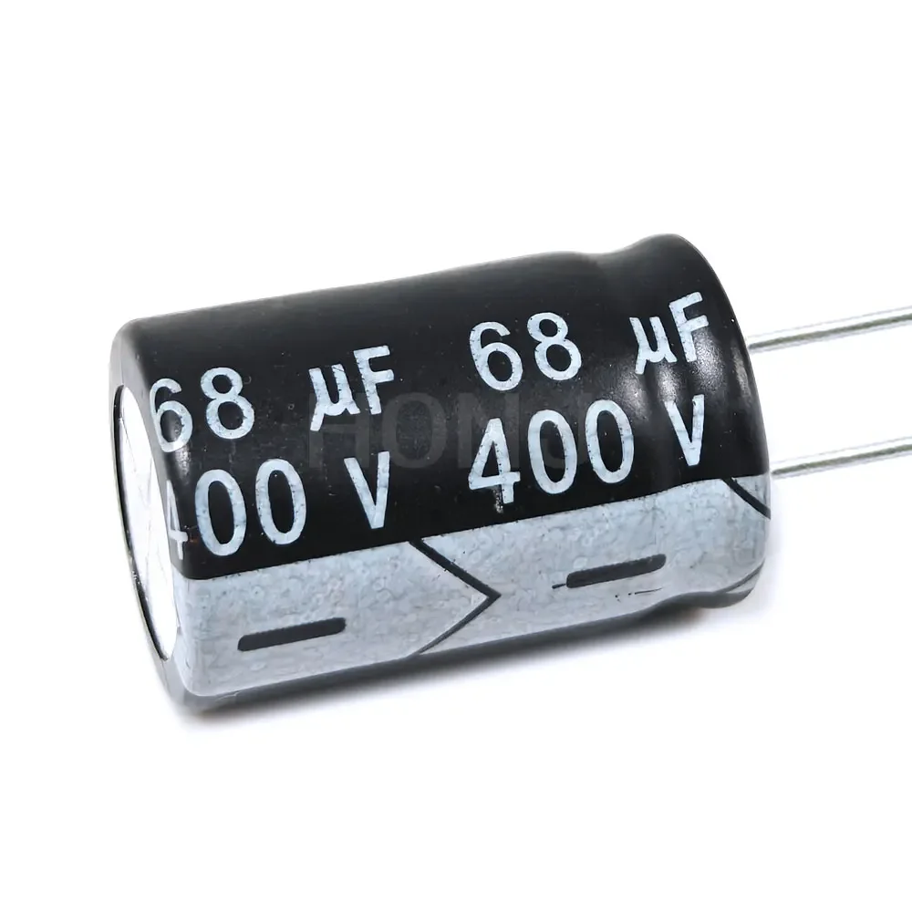 2PCS ​​​​68uF 400V 68MFD 400Volt 16*25mm Aluminum Electrolytic Capacitor Radial 68mf400v 68uf400v 400v68mf 400v68uf ±20%​​