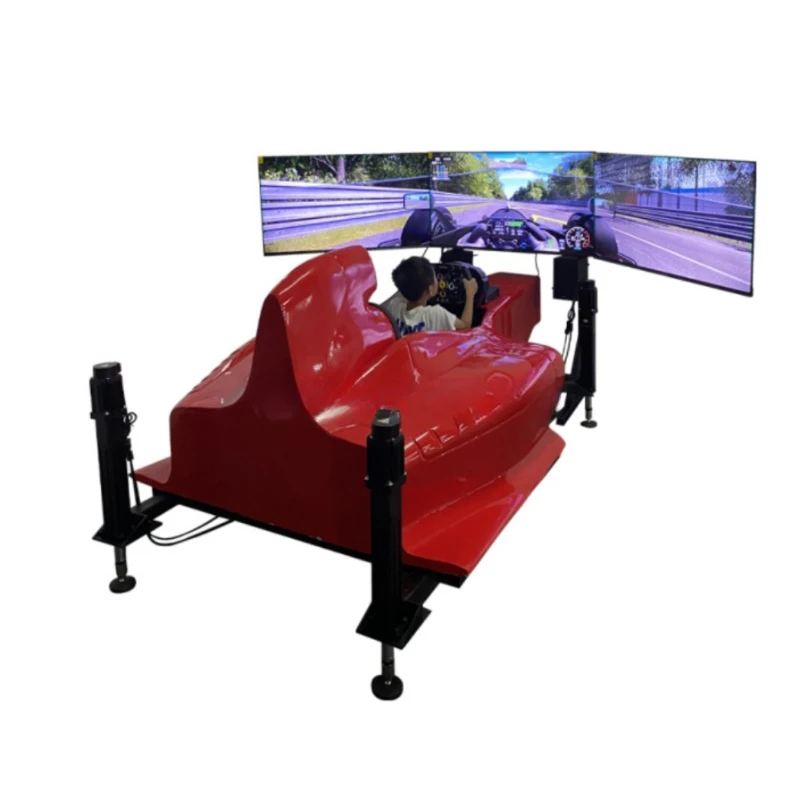 Racing emulator Cockpit Metal Car F1 Simulator Seats with Racing Wheel Frames Customizable Racing Gear for Gamers