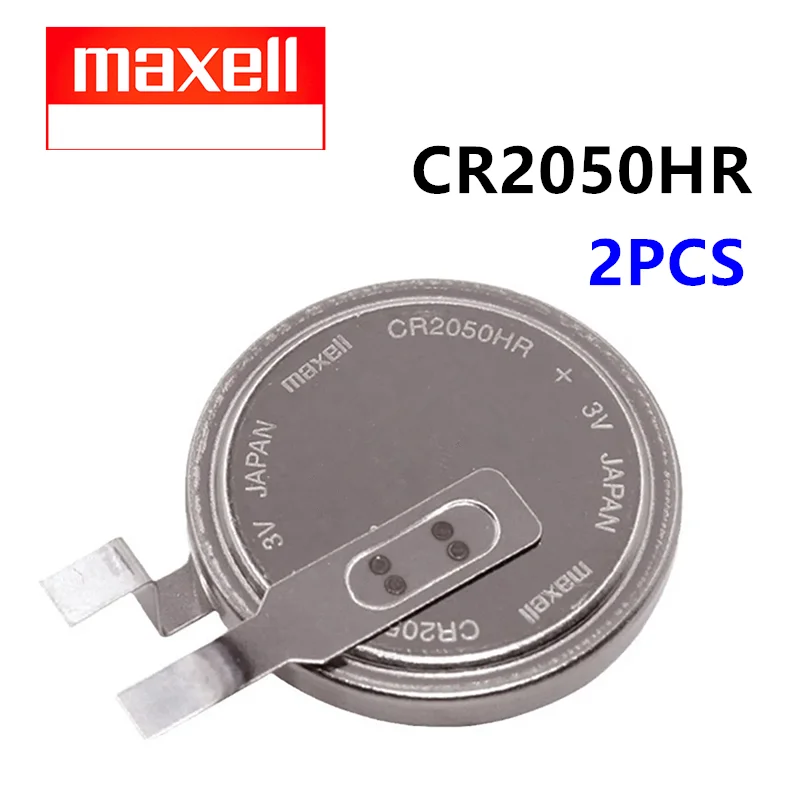 2pcs CR2050 CR2050HR BR2050 LM2050 2050 3V Lithium Battery for Tire Pressure Monitoring Sensor High Temperature Resistant