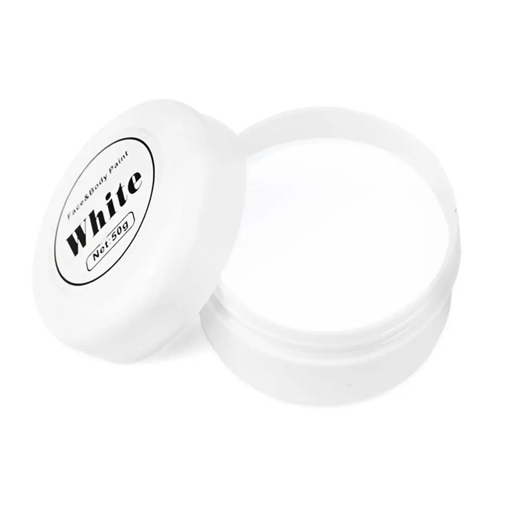 Conjunto de pintura a óleo vermelha/preta/branca para rosto e corpo, adequado para teatro de arte, festa de halloween, palhaço de dramatização