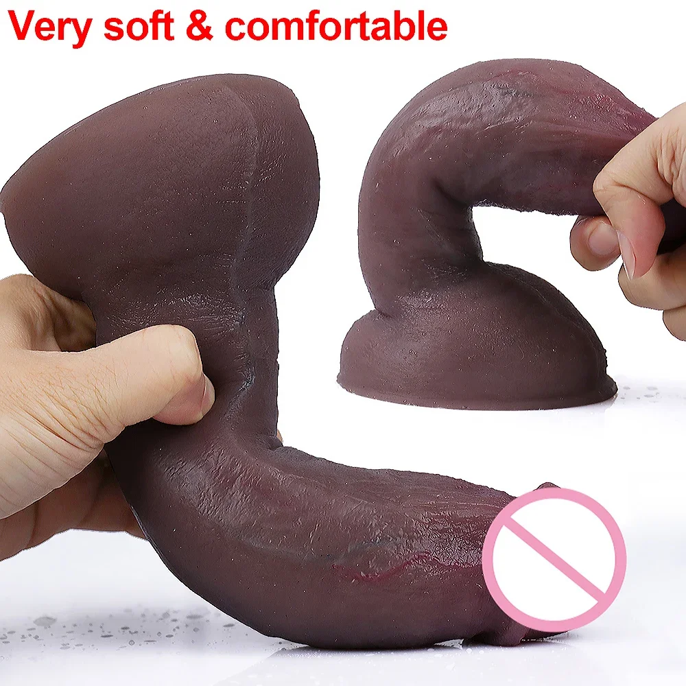 Big Realistic Dildo Balck Cock for Women Anal Big Huge Fake Penis with Suction Cup Sex Toys Private Multiple Size Anal Butt Plug