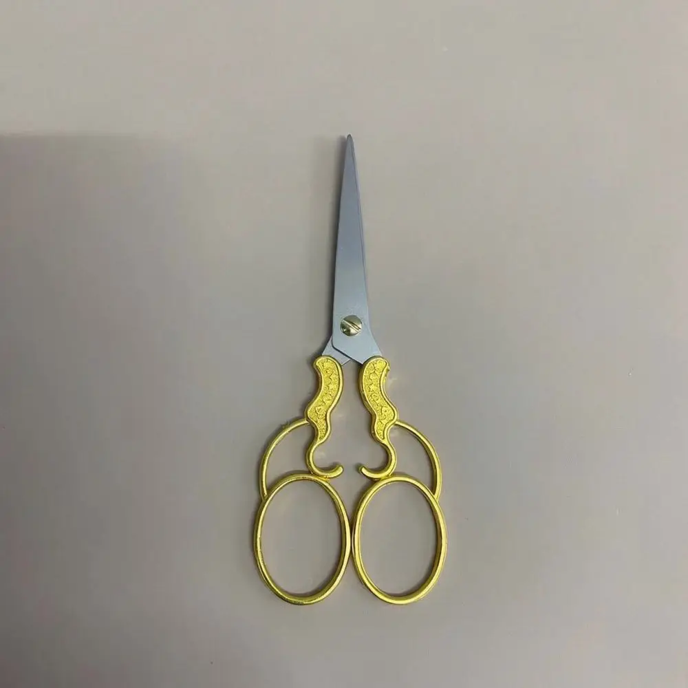 Elegant Star Shape Sewing Scissors Vintage Bronze Embroidery Snips Stainless Steel Craft Tools For Needlework And Tea Bag