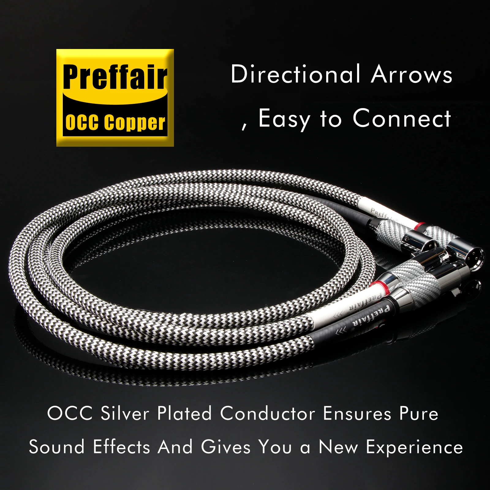 XLR 케이블 7N OCC 은도금 이중 차폐 밸런스 케이블 방해 방지 케이블 믹서 마이크 밸런스 라인