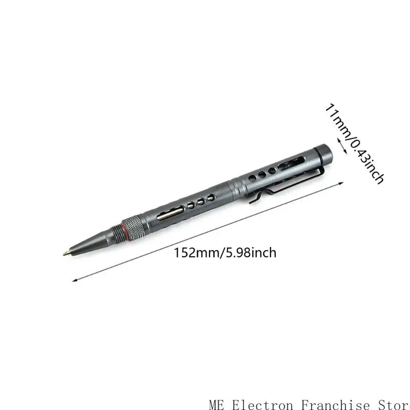 T5EA Multi Tool Pen Pen مع Window Breaker Aluminium Point Pen مع مقطع جيب