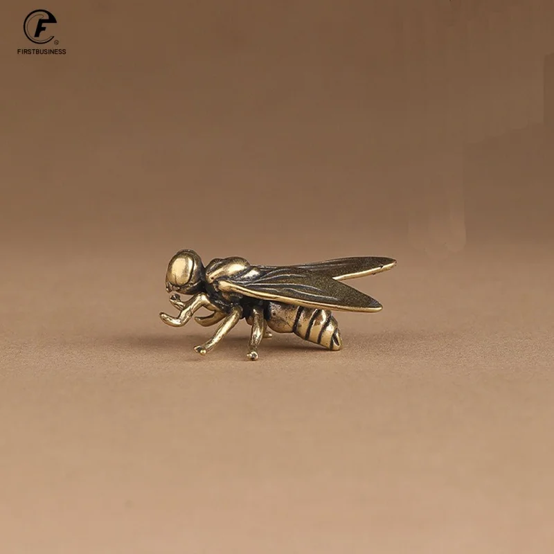 2026 New Mini Brass Fly Insect Ornament Miniature Statue Vintage Craft Metal Insects Animal Figurine Home Office Desktop Decor