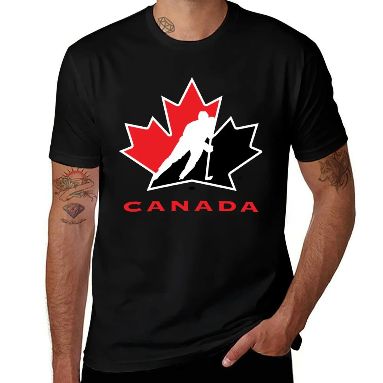

HOCKEY CANADA LOGO T-Shirt oversizeds sports fans men clothings