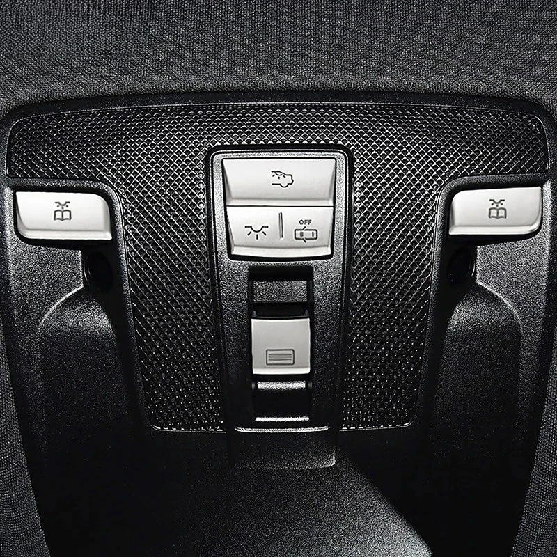 

Car Styling Roof Reading Lamp Buttons Decals Decoration Cover Trim For Mercedes Benz GLA CLA ML GL GLE GLS A B Class