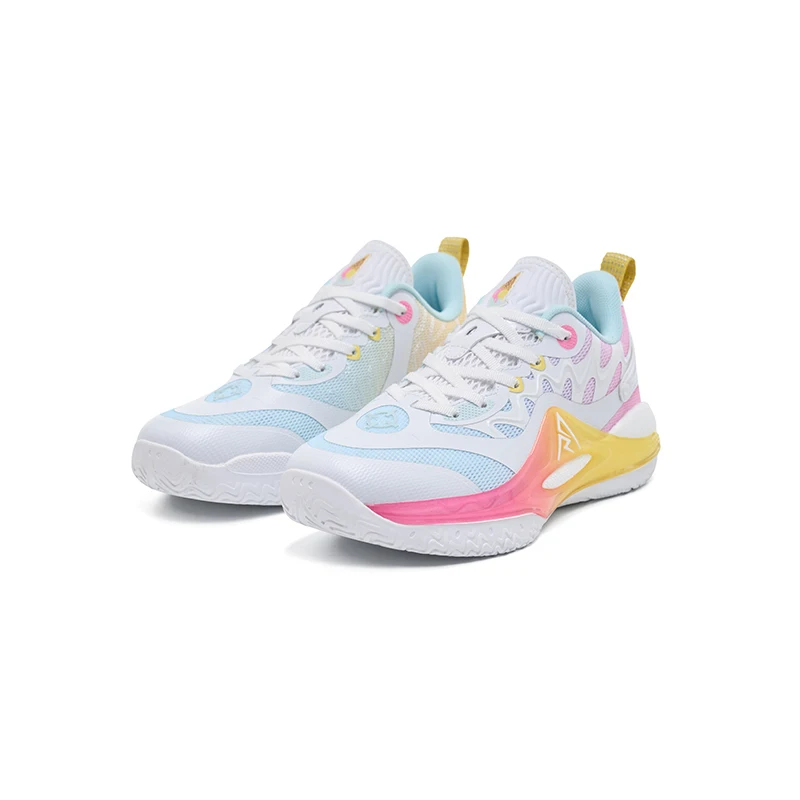 RIGORER AR2 Scarpe da ginnastica da basket per bambini (Austin Reaves Pro) - Sistema di bottoni e lacci regolari, unisex per ragazzi e ragazze