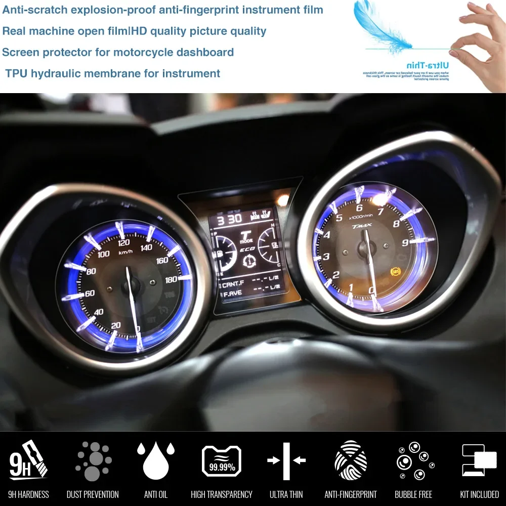 Motorcycle TPU Instrument Speedometer Protection Film For YAMAHA TMAX530 TMAX 530 DX SX  TMAX 560 TMAX560 Tech Max Accessories