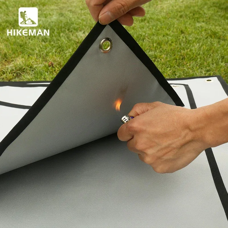 

Пожарное одеяло из стекловолокна с силиконовым покрытием — высокотемпературный изоляционный коврик для кемпинга и гриля на открытом воздухе (термостойкий, пламя