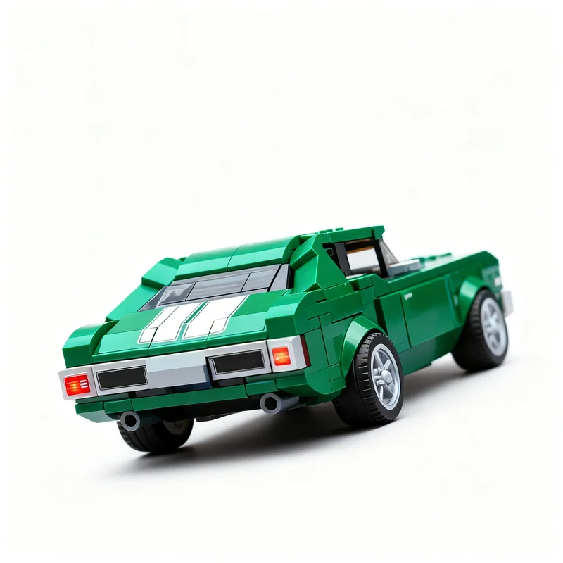 372pcs MOC City Champions Chevroletes Chevelle SS John Wick Model Building Blocks Christmas Gift Toys Architecture Brick Craft - view 2