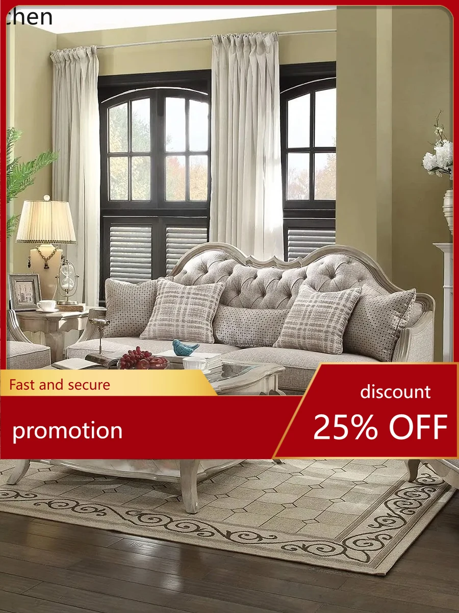 

ZML Solid Wood Sofa Single and Three-Seater Sofa Small Apartment Living Room Sofa Set