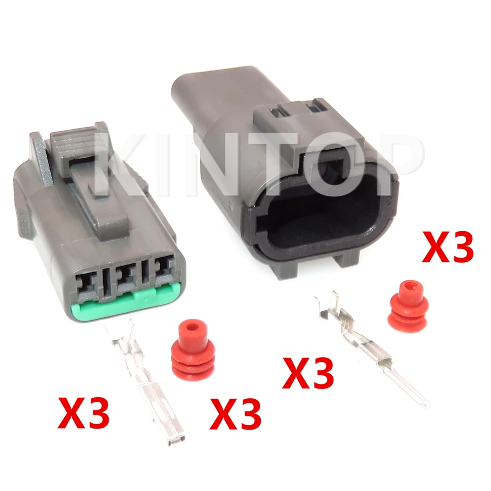 1 Set 3 Pins PB015-03320 PB015-03850 PB011-03327 Auto AC Assembly Terminal Sealed Socket With Wires 7123-7730-40 7222-7730-40