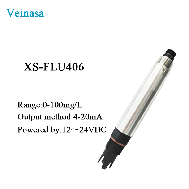 Veinasa XS-FLU406-4-20mA Fluoride Ion Selective Electrode Sensors 4-20mA Drinking Water Sichuan 0~100.00mg/L 12~24V