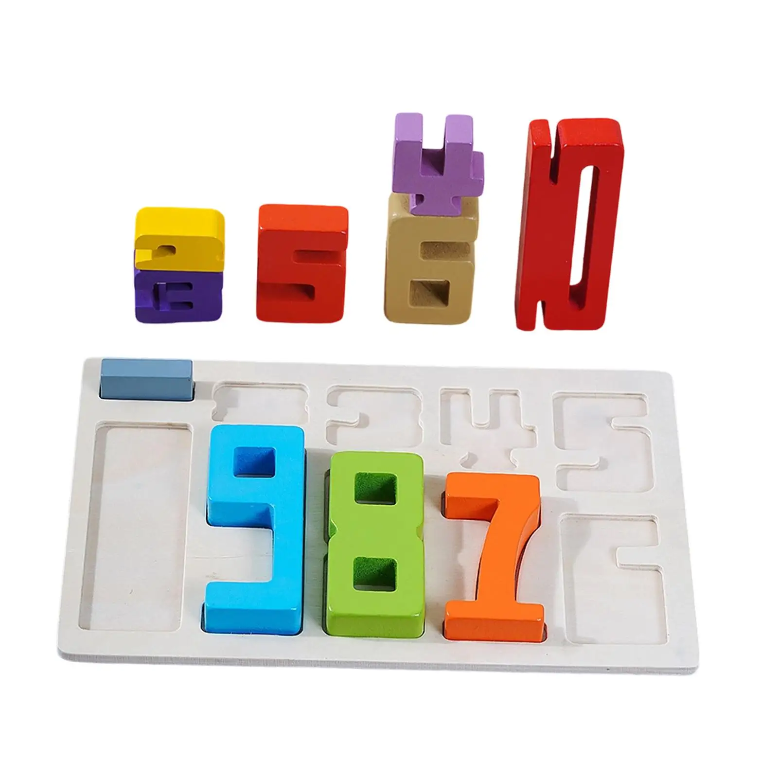 ตัวต่อไม้มอนเตสซอรี่ ของเล่นนับเลข ตัวต่อเสริมพัฒนาการ ฝึกทักษะการเรียนรู้สำหรับเด็กก่อนวัยเรียน