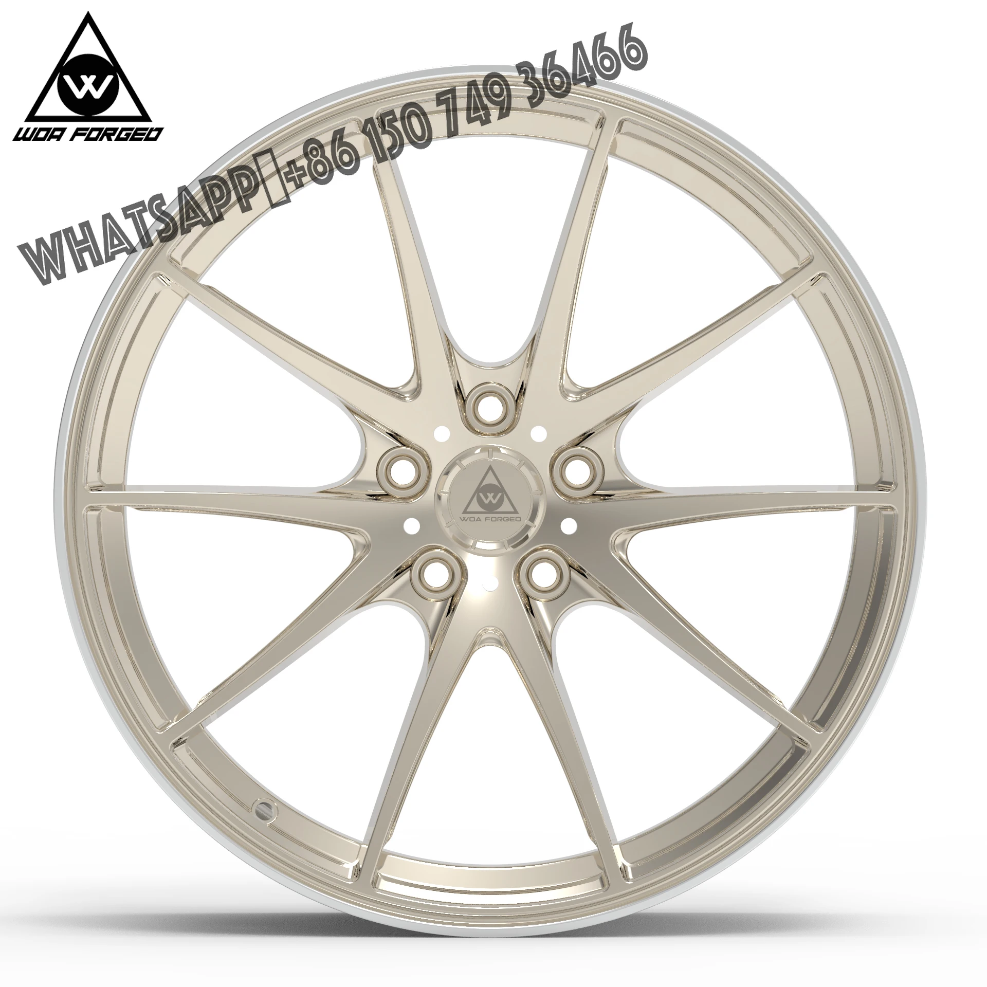 

New Hot-Sale Polishing Gold Rims Car Wheels 17 18 19 20 21 22 Inch 5 Holes 5x112 5x120 5x130 5x100 Gold for Mercedes Benz Amg Gl