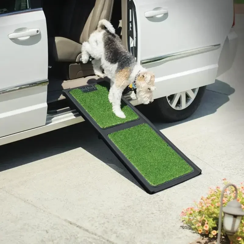 Escalera de asistencia para mascotas, rampa plegable montada en coche para perros grandes