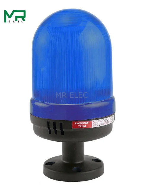 LED mit Sound Strobe Signal Warnleuchte gelb blau rot grün LED Warnleuchte 12V 24V 110V 220V