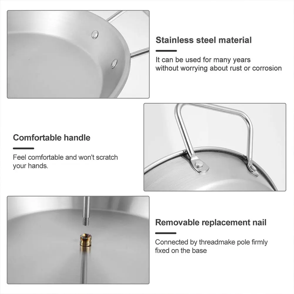 الفولاذ المقاوم للصدأ تحميص بالتنقيط عموم لشريحة لحم البيرة العمودي سيخ اللحوم شواء استبدال المسامير مع مقبض المدخن الملحقات