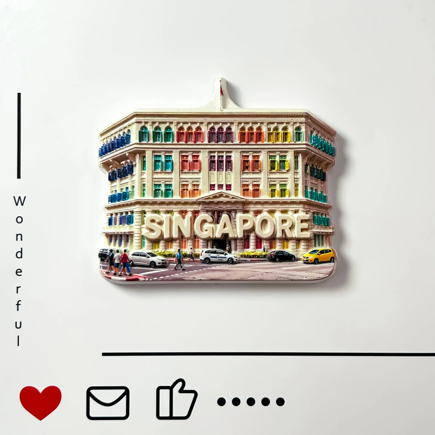 Singapore, popular check in spot, tourist memorial, post office building, 3D resin, Old Jubilee Street, police station