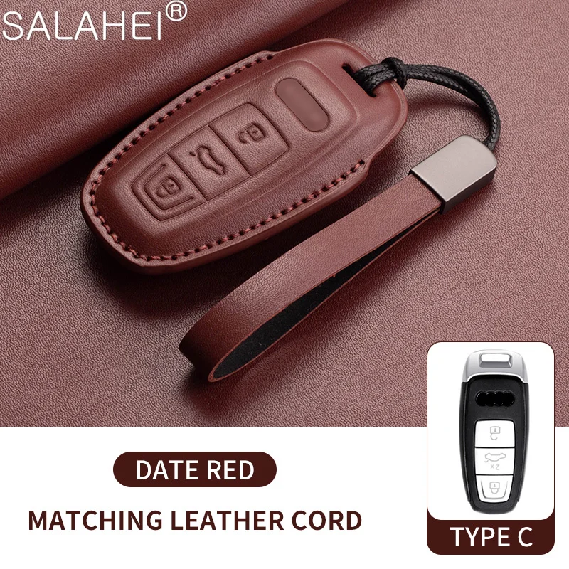 Holder Accessories Car Key Fob Cover for Audi A4 A5 A6 B6 B7 B8 A7 A8 Q5 Q7 R8 TT S5 S6 S7 S8 A8L SQ5 Keyless Keychain Durable 5